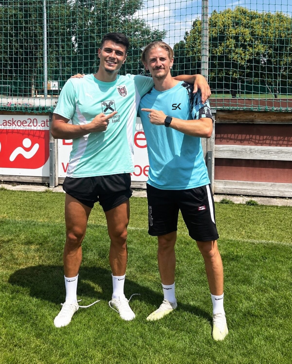 Sandi Kecanovic mit EM-Teilnehmer Flavius Daniliuc